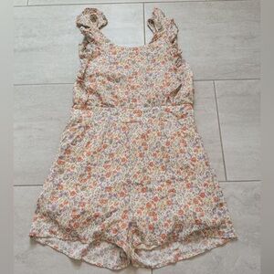 Ruffled Floral Romper